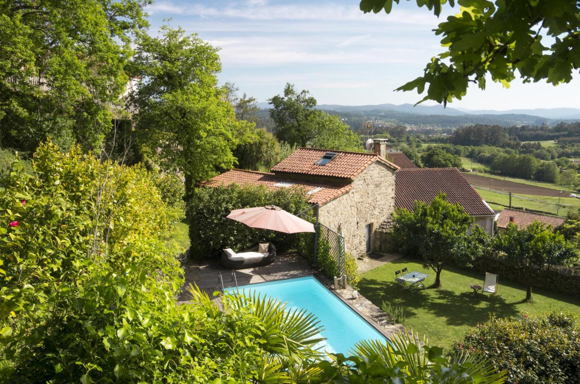 Casa De Afora Casa Con Piscina Y Jacuzzi Privados Casa de hóspedes Santiago de Compostela Exterior foto